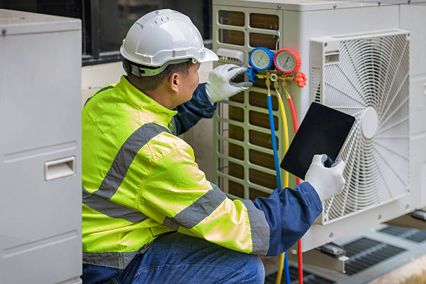 Professional Heat Pump Repair technician working in Lyons, NJ